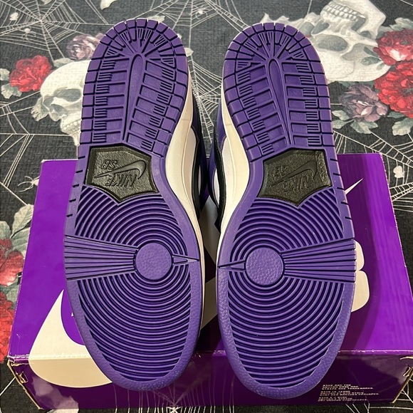 DS NIKE SB DUNK LOW PRO COURT PURPLE SZ MENS 9 BQ6817 500 NEW DEADSTOCK - Picture 9 of 10